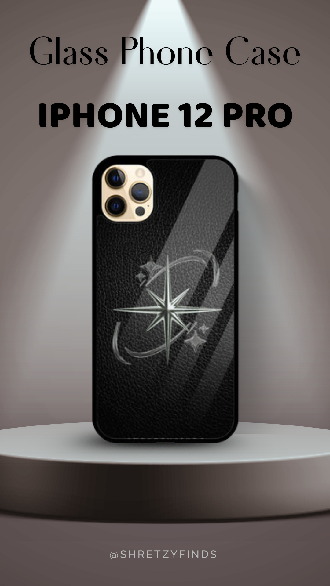 Shadow Star Glass Phone Case | Classy| Elegant | Gift for Him | Premium Phone Case