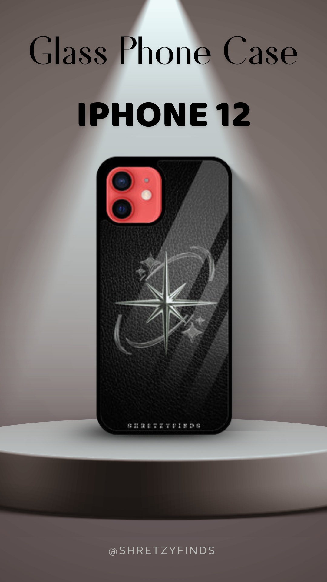 Shadow Star Glass Phone Case | Classy| Elegant | Gift for Him | Premium Phone Case