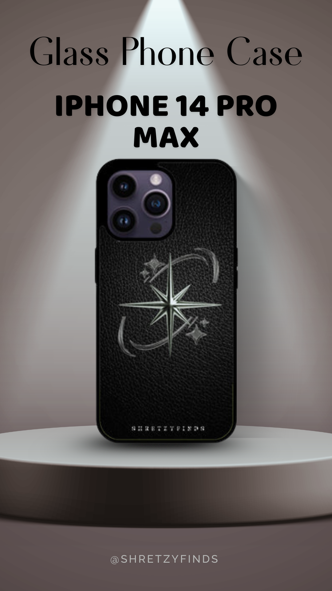 Shadow Star Glass Phone Case | Classy| Elegant | Gift for Him | Premium Phone Case