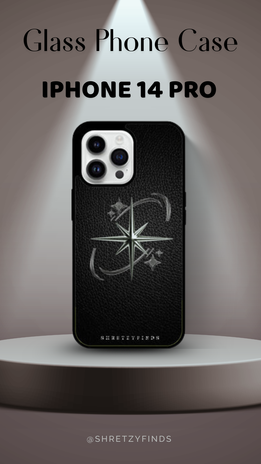 Shadow Star Glass Phone Case | Classy| Elegant | Gift for Him | Premium Phone Case