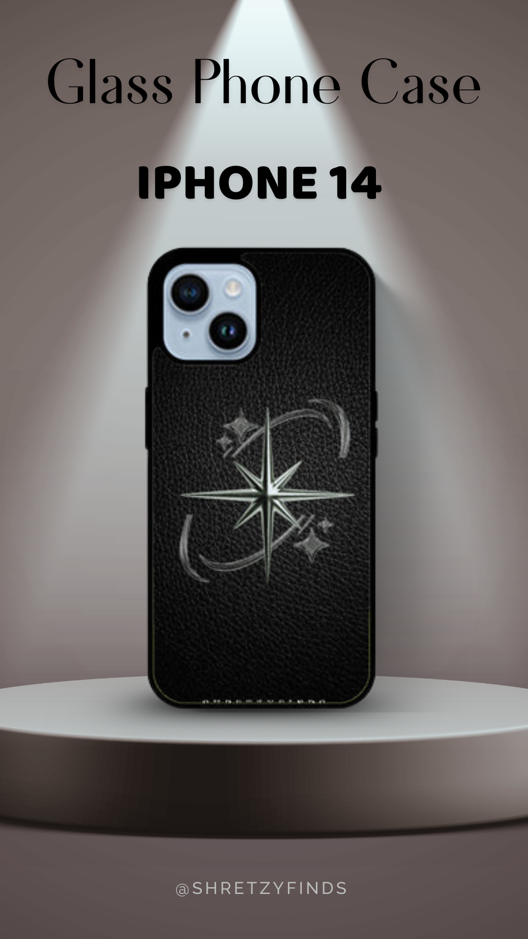 Shadow Star Glass Phone Case | Classy| Elegant | Gift for Him | Premium Phone Case
