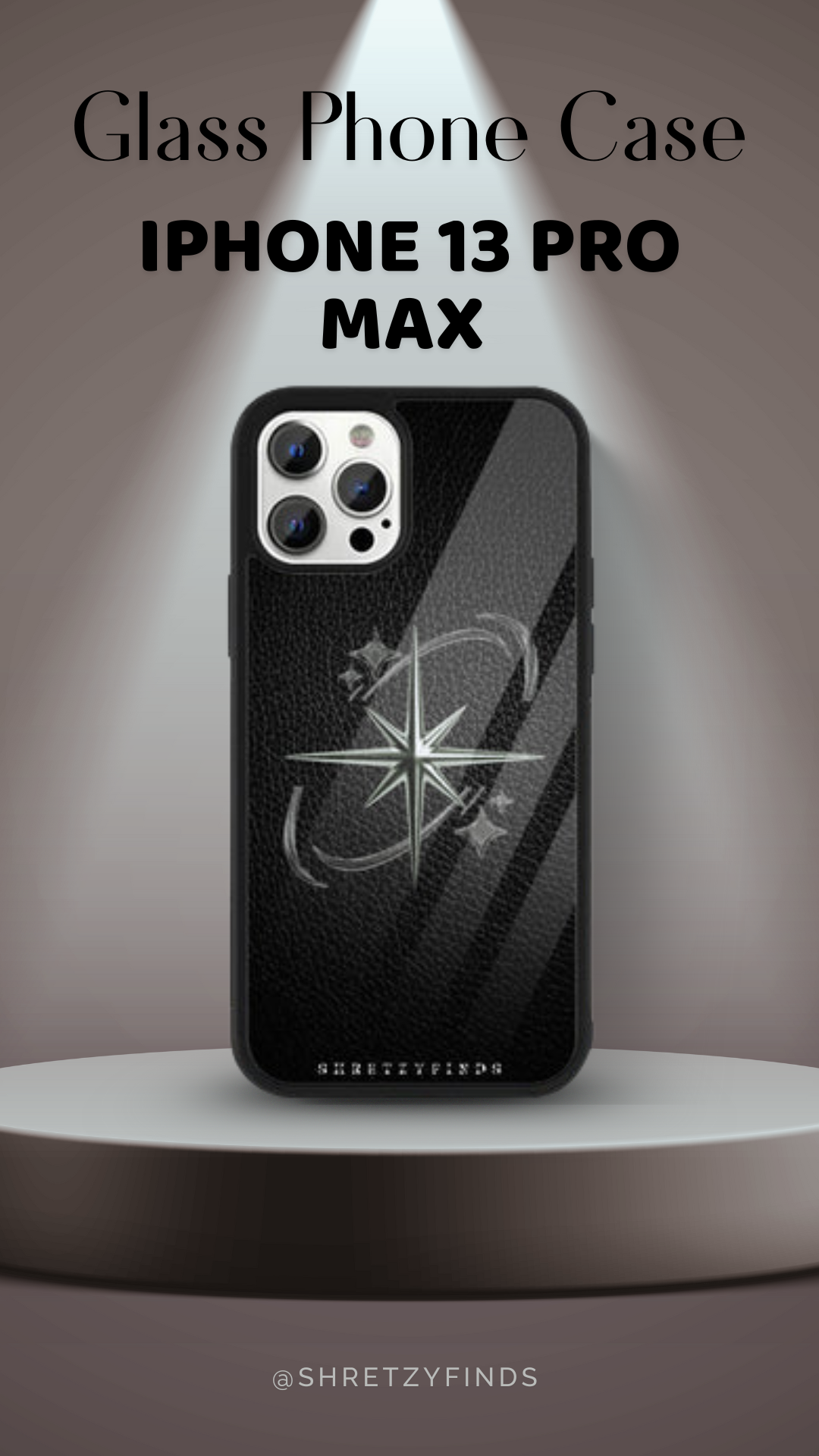 Shadow Star Glass Phone Case | Classy| Elegant | Gift for Him | Premium Phone Case