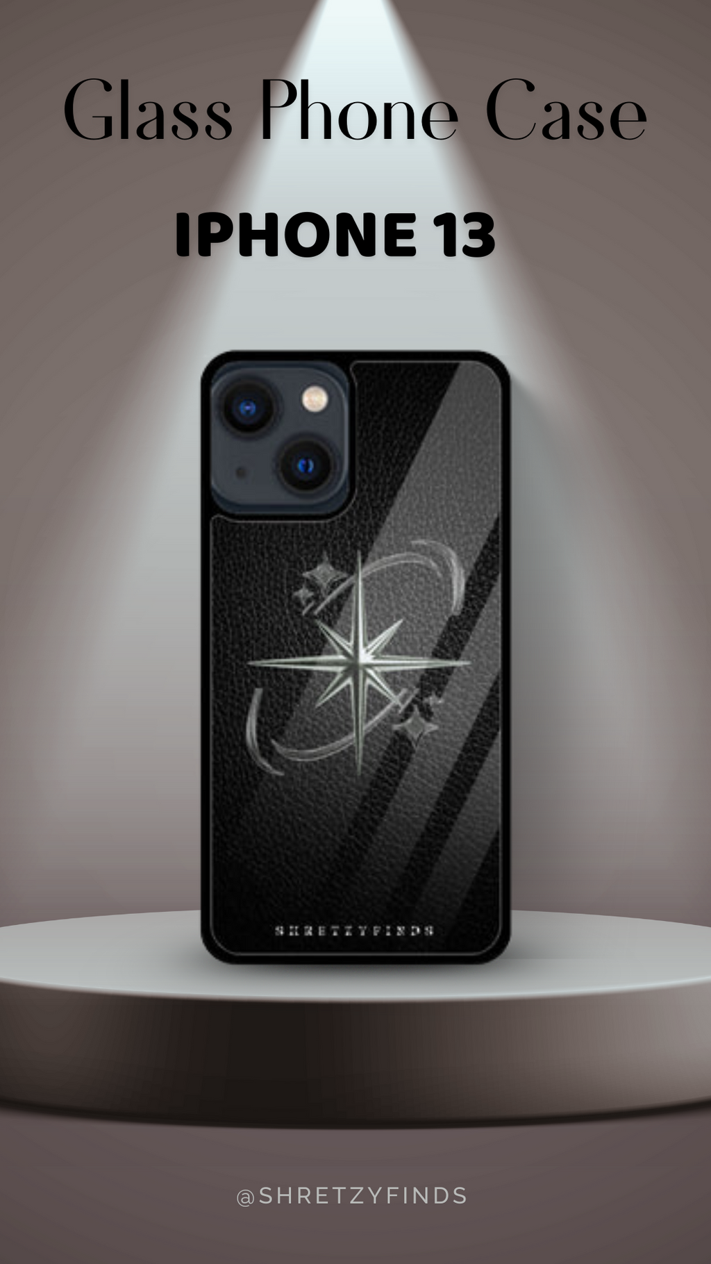 Shadow Star Glass Phone Case | Classy| Elegant | Gift for Him | Premium Phone Case