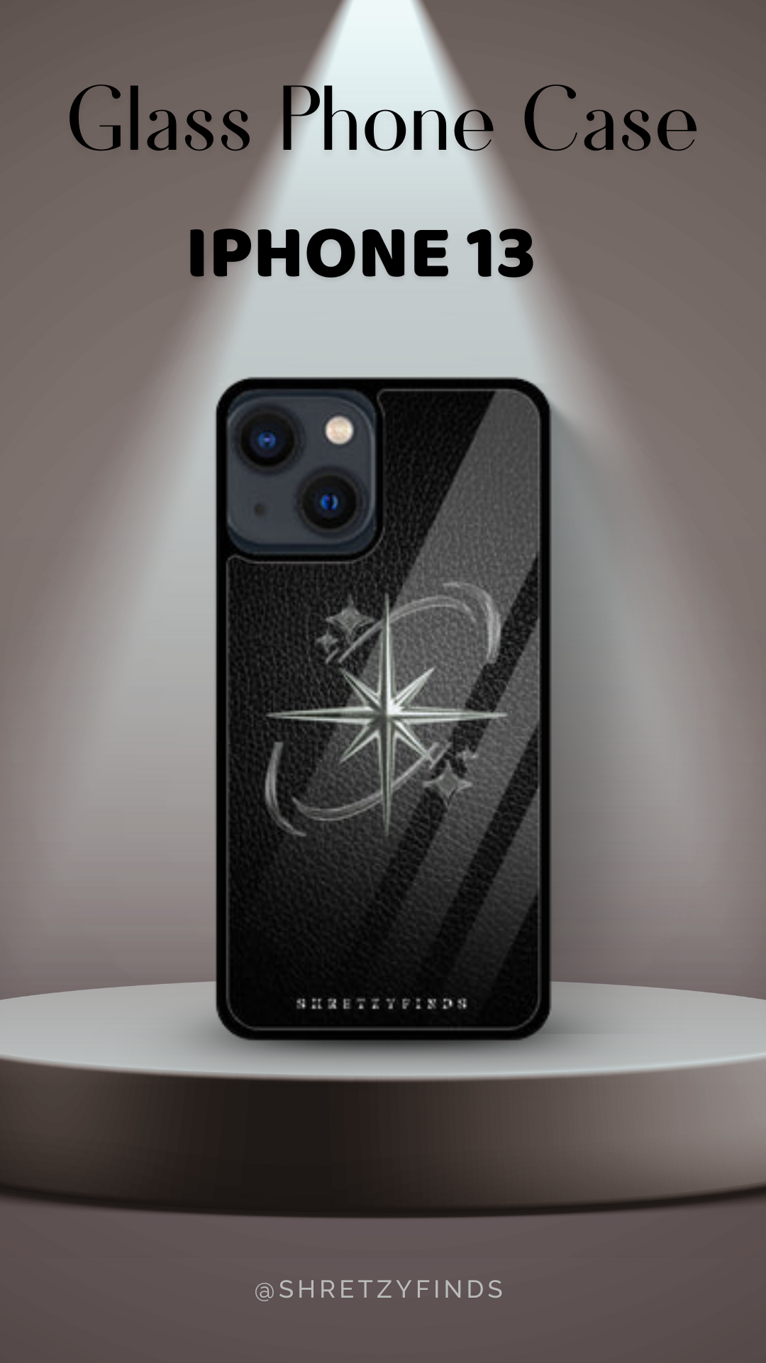 Shadow Star Glass Phone Case | Classy| Elegant | Gift for Him | Premium Phone Case