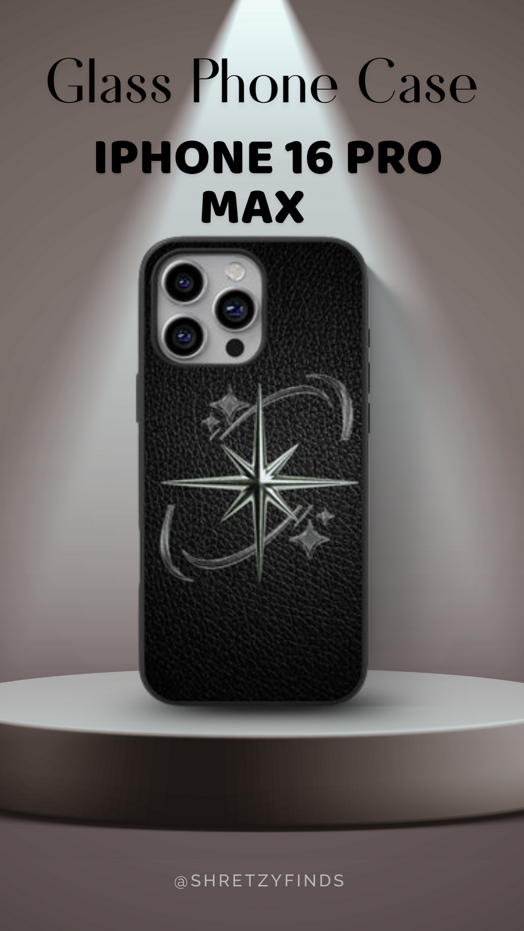 Shadow Star Glass Phone Case | Classy| Elegant | Gift for Him | Premium Phone Case