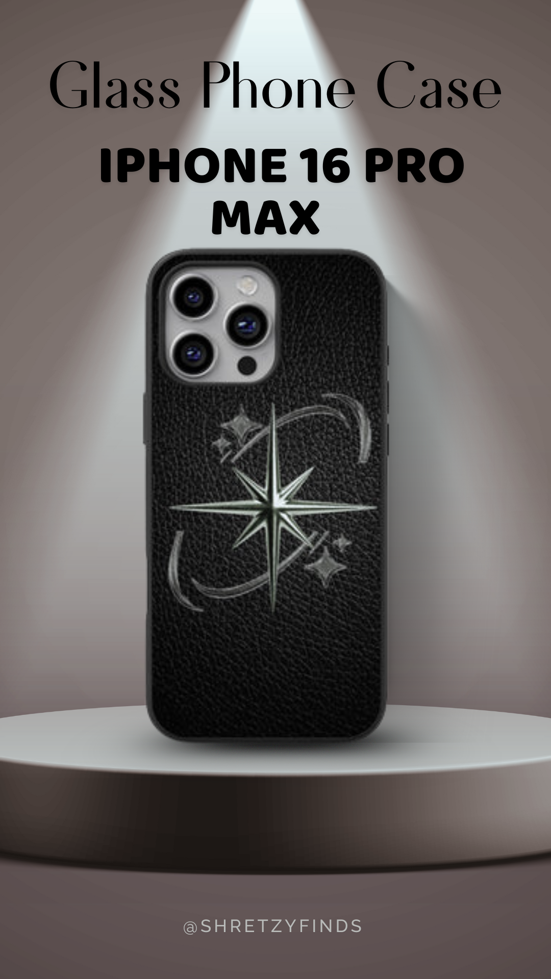 Shadow Star Glass Phone Case | Classy| Elegant | Gift for Him | Premium Phone Case