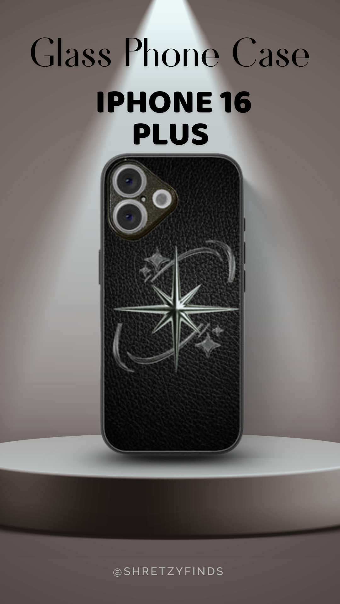 Shadow Star Glass Phone Case | Classy| Elegant | Gift for Him | Premium Phone Case