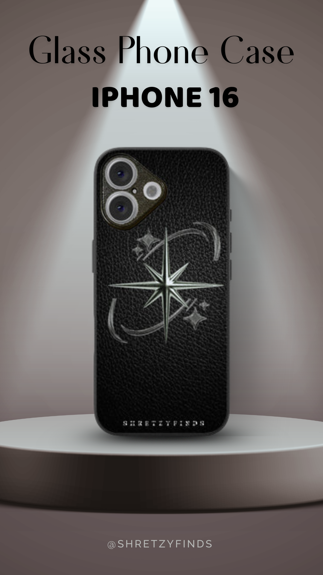 Shadow Star Glass Phone Case | Classy| Elegant | Gift for Him | Premium Phone Case