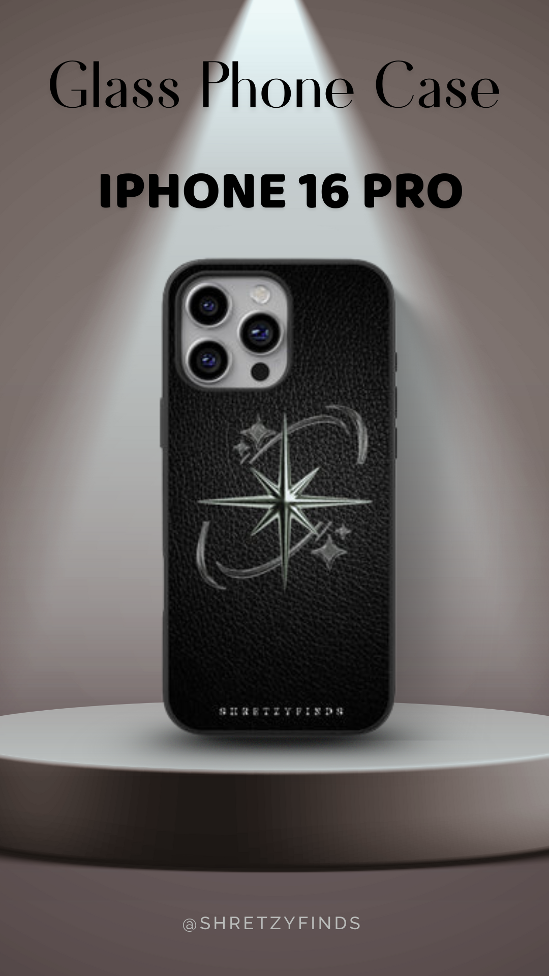 Shadow Star Glass Phone Case | Classy| Elegant | Gift for Him | Premium Phone Case