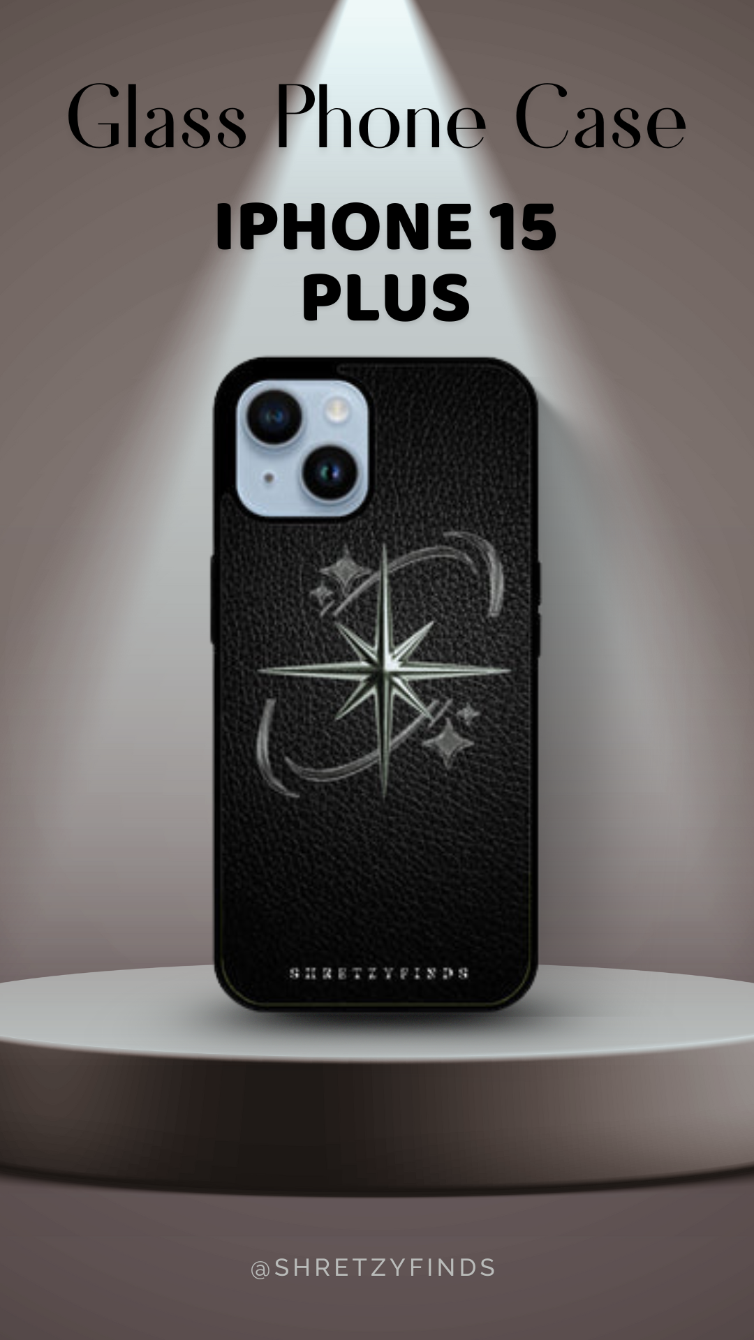 Shadow Star Glass Phone Case | Classy| Elegant | Gift for Him | Premium Phone Case