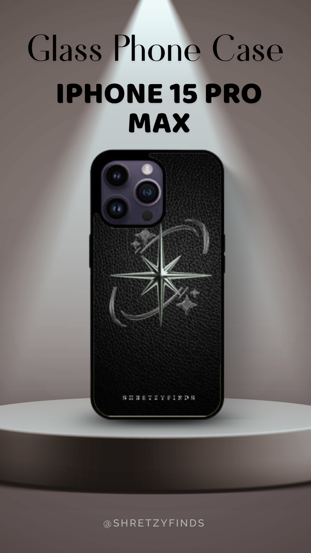 Shadow Star Glass Phone Case | Classy| Elegant | Gift for Him | Premium Phone Case