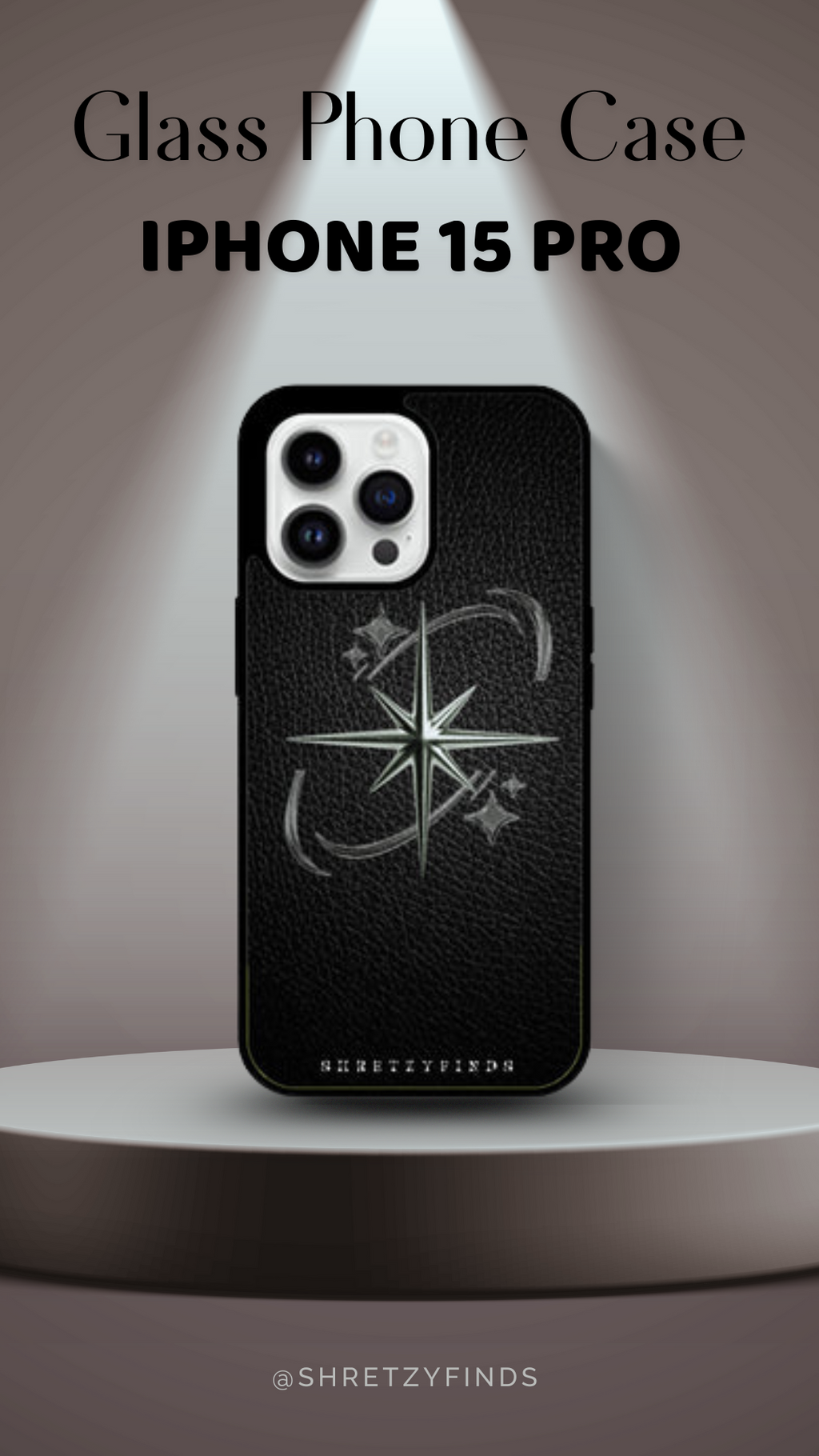 Shadow Star Glass Phone Case | Classy| Elegant | Gift for Him | Premium Phone Case