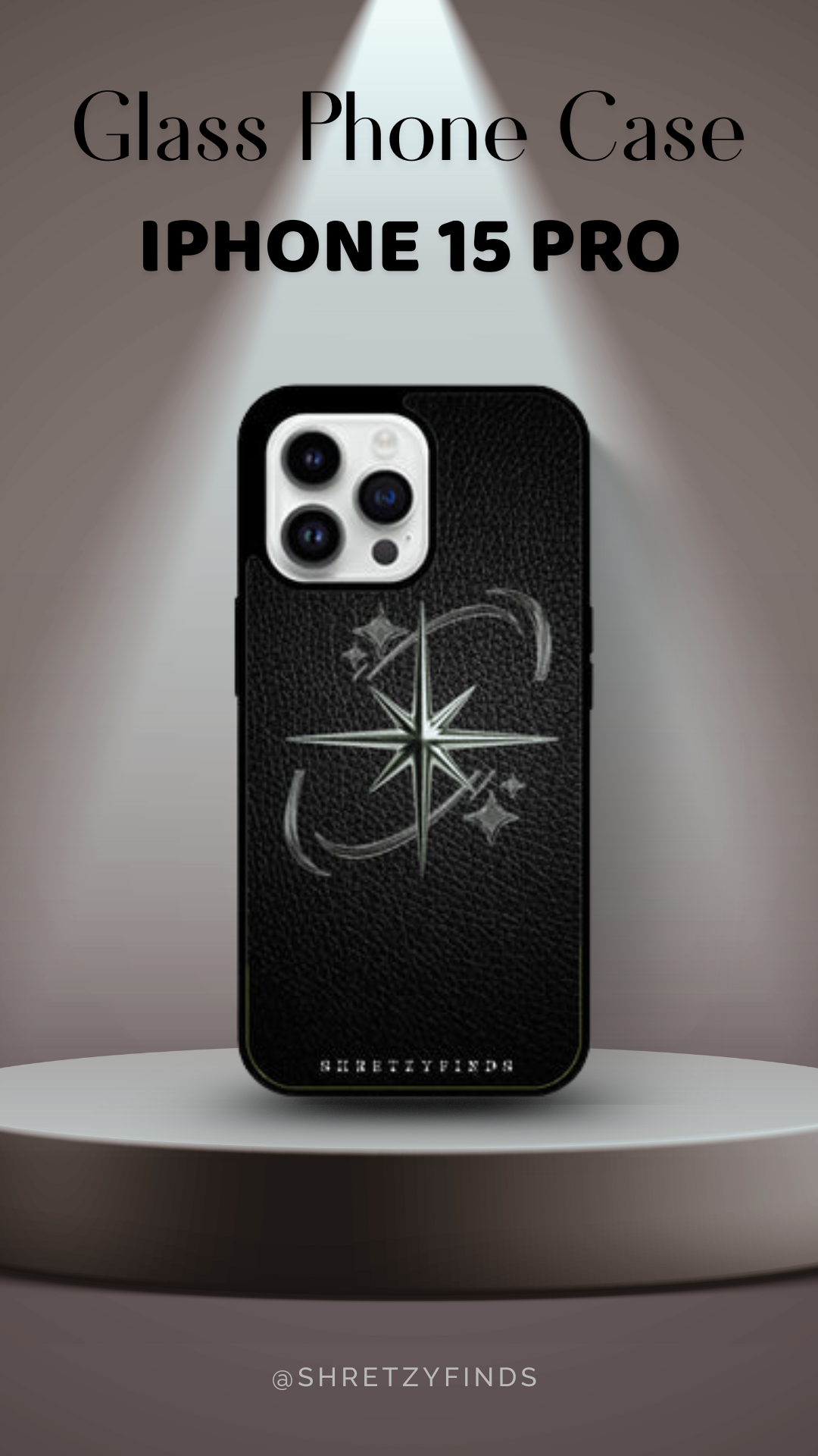 Shadow Star Glass Phone Case | Classy| Elegant | Gift for Him | Premium Phone Case