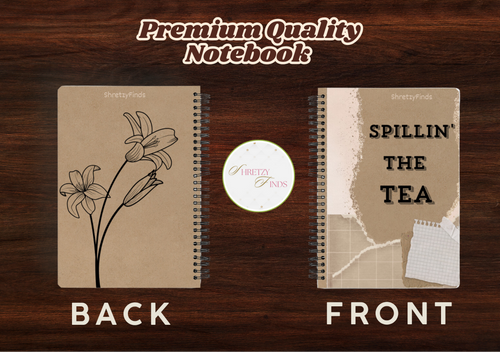 Aesthetic Soft Cover Unruled Notebook for Study, Work & Journaling – 150Pages | Spiral Bound